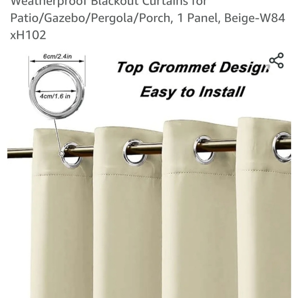 Waterproof Outdoor Curtain